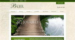 Desktop Screenshot of bauerfuneral.com