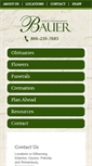 Mobile Screenshot of bauerfuneral.com